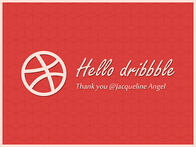 Hello Dribbble debut dribbble hello thank you thanks