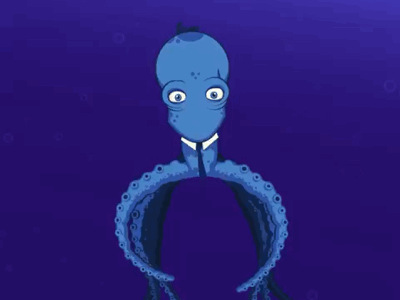 SQUIDO Animation adobe after effects character animation character design character rigging design duik duik bassel illustration illustrator rigging squid