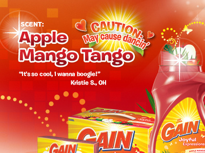 Gain Apple Mango Tango Website