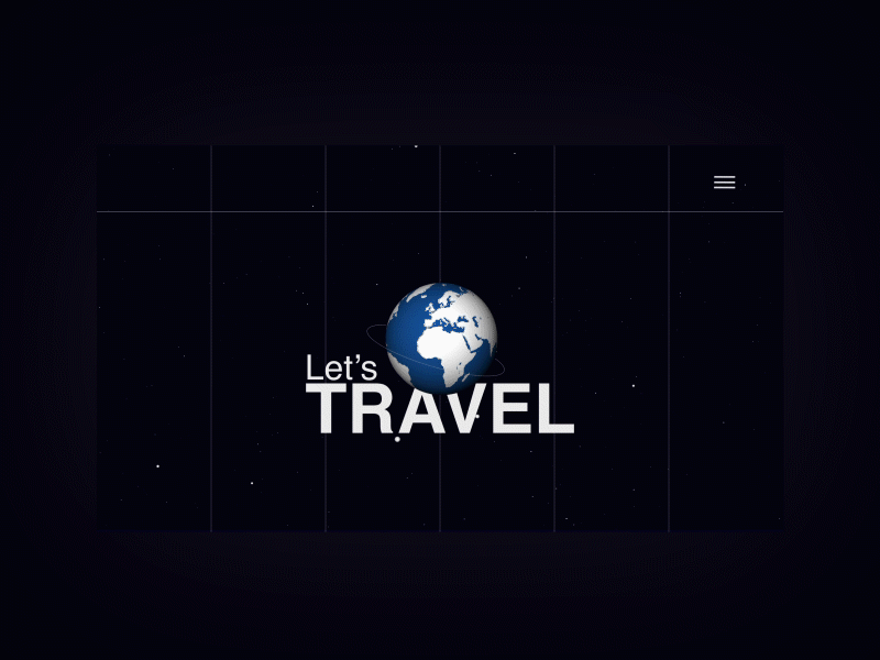 Lets Travel Ui design travel ui web