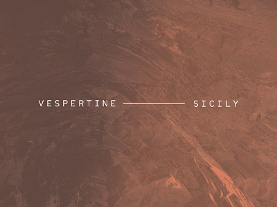 VESPERTINE — SICILY branding design graphic design menu restaurant typography
