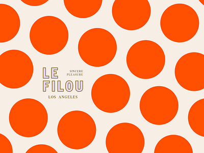 Introducing Le Filou branding graphic design logo pop up restaurant