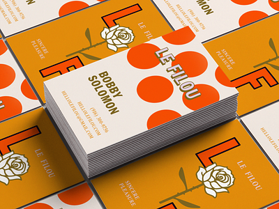 Le Filou – Business Cards branding business card graphic design le filou pop up restaurant
