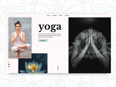 yoga website adobe xd adobexd ae aftereffects ui ui ux web ui webdesign