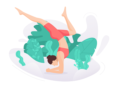 Yoga illustration yoga