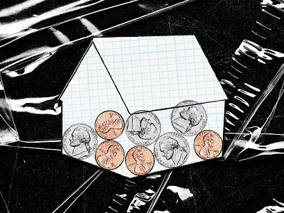 The Coin-Filled Cellophane Cigarette Wrapper, and Me coins editorial house illustration longreads
