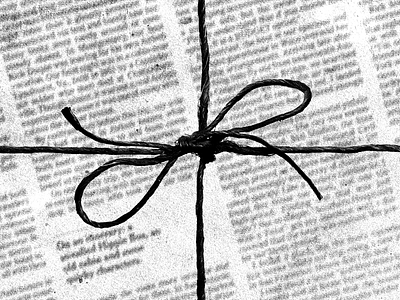 Wrapping the Sunday Paper For the Last Time editorial illustration longreads newspaper tie wrap