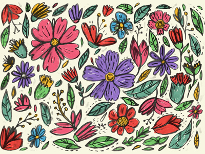 flower pattern illustration pattern