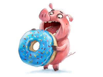 donuts lover advertising character design children children illustration childrens book illustration