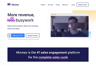 New Mixmax Homepage branding design ui ui design web design website design websites