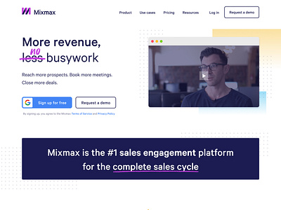 New Mixmax Homepage