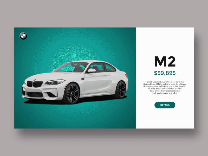 BMW web page design