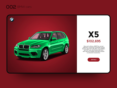 Daily UI 002 — BMW cars