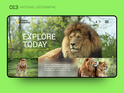 Daily UI 013 — NATIONAL GEOGRAPHIC