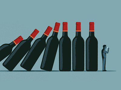 Pelerin magazine alcoholic alcool characterdesign conceptual illustration editorial editorial illustration illustration texture vector