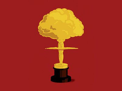 Nuclear Oscar conceptual illustration editorial illustration illustration metoo oscar texture