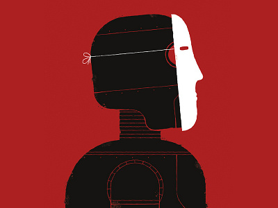 I, Robot by Isaac Asimov book book cover characterdesign conceptual illustration cover graphic illustration robot texture vector