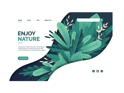 nature app art branding design digital icon illustration illustrator mountain ui web