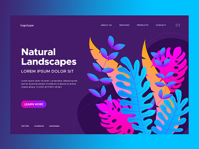 Nature landing page