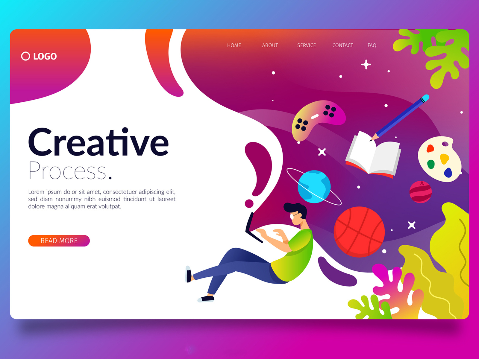 Landing Page Creative by Ajis Wardhana on Dribbble