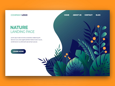 Landing Page branding design digital illustration illustrator logo typography vector web