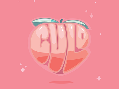 Cute and shiny🍑 cute homwork lettering