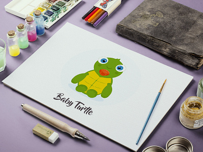 Baby Turtle cartoon character turtle