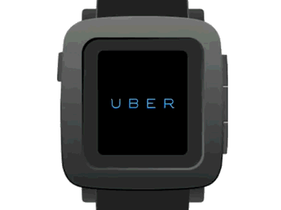 Uber for Pebble Time pebble prototype time uber watch