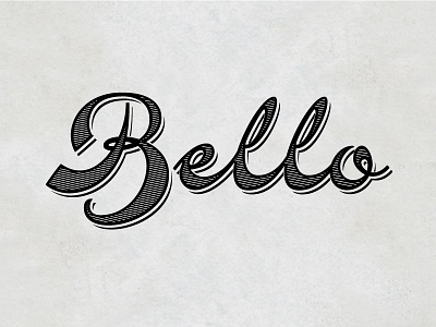 Bello beautiful bello custom handlettering lettering script type typography