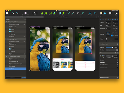 Midnight - Dark Theme Sketch Plugin dark dark theme midnight plugin sketch sketchapp