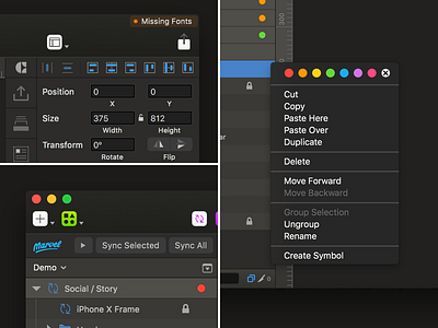 Midnight 1.1 - Sketch Dark Theme Plugin dark interface layout midnight plugin sketch sketchapp tool ui ux vector