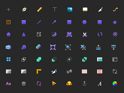 Midnight 2 - Colored Icons