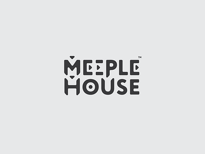 Logotype Meeple House branding design logo logotype vector