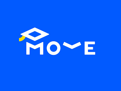 Logotype «MOVE. The Online Transport Academy» academy branding illustration logo logotype transport vector
