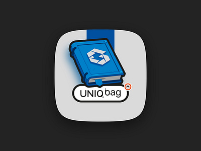 Illustration for the UniqBag series #1 branding icon illustration vector