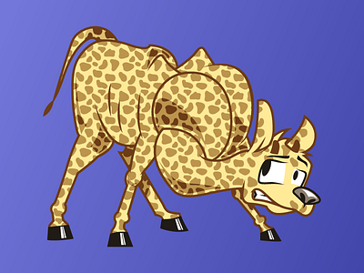 Giraffe Knot cartoon giraffe illustration patterns