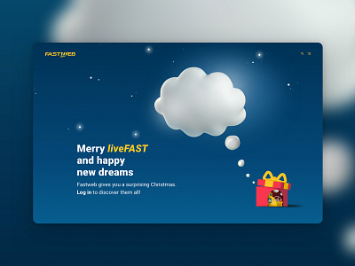 Fastweb | Merry liveFAST christmas design flat funny illustration landing ui ux vector web website