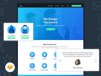 Design Agency Home Page Web Design