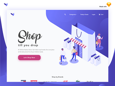 Fashion Shopping Ecommerce Landing Page