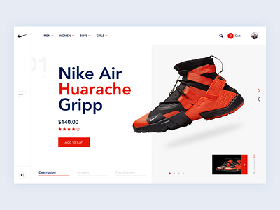 Shoes E-Commerce Site Product Page