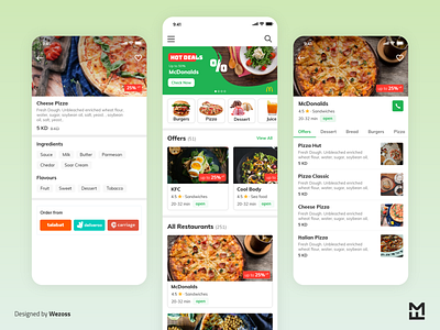 Kuwait Restaurants directory app UI/UX