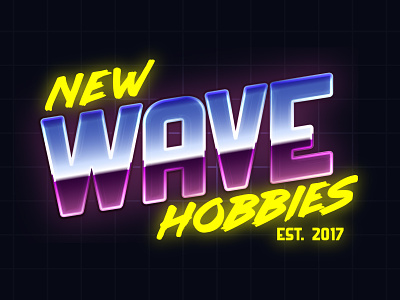 New Wave Hobbies Logo 1 branding design graphic design logo logo design
