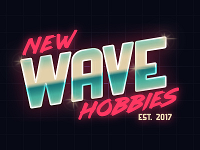 New Wave Hobbies Logo 2 branding design graphic design logo logo design