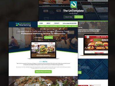 Website Design - Titan Restaurant Marketing design graphic design uiux design website design