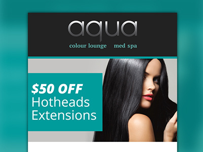 Email Marketing Design & Development - Aqua Colour Lounge