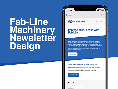 Email Marketing Design & Development - Fab-Line Machinery development email marketing newsletter