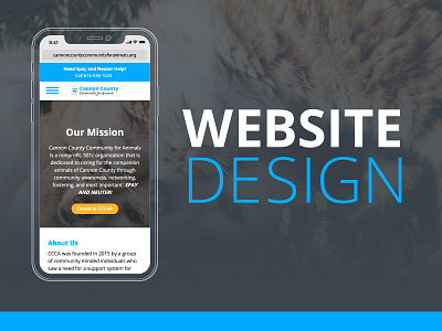 Website Design - Cannon County Community for Animals graphic design responsive website ui design website design website development