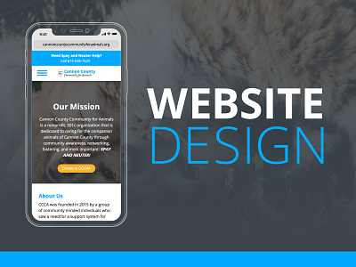 Website Design - Cannon County Community for Animals