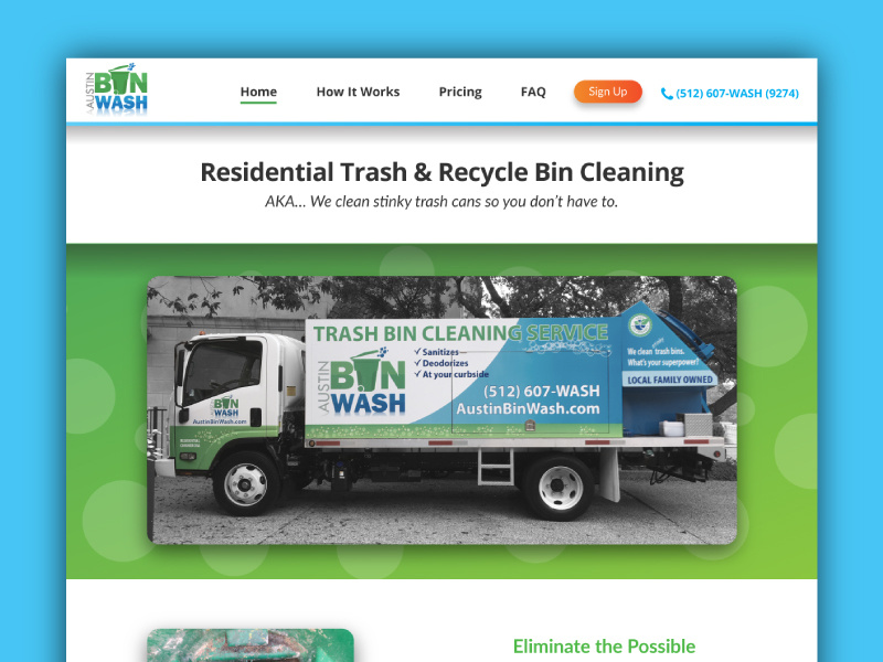 site Design Austin Bin Wash by Paul Goddard on Dribbble