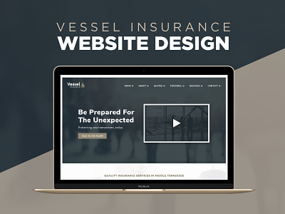Website Design - Vessel Insurance design graphic design responsive web design ui design web design